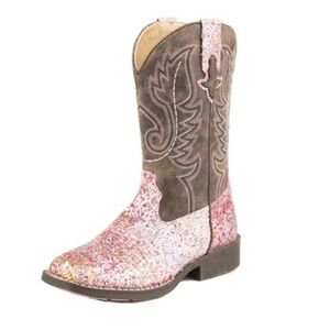 New Little Girls Roper Western Boots